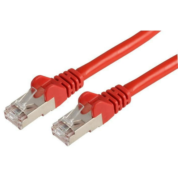 PRO SIGNAL - Cat6a LSOH SSTP RJ45 Ethernet Patch Lead, 0.2m Red