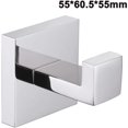 thumbnail image 1 of Gancho para toallas de baño de acero inoxidable, cuadrado, para ropa, toalla, abrigo, bata, armario, armario, soporte para esponja, colgador para baño, cocina, garaje, resistente, montado en la, 1 of 5