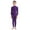 Purple, variant on MSemis Kids Boys Girls Turtleneck Long Sleeve Unitard Jumpsuit Gymnastic Leotard Black 4-5