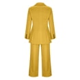 thumbnail image 7 of Gaecuw Womens Sets 2 Piece Outfits Lounge Stylish Plain Jogger Sets Cotton Linen Lounge Sets V-Neck Sleeveless Vest Wide Leg Pant Sweatsuits Casual Activewear Yoga Outfits Yellow S, 7 of 7