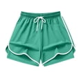 thumbnail image 4 of Mnuaqn Women's Plus Size Swim Shorts Quick Dry Beach Boardshorts Swimwear Bottom Trunks with Pockets 2026 (Green, S), 4 of 9