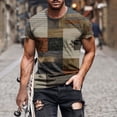 thumbnail image 2 of Birdeem Chemises pour Hommes Mode Hommes Confortables Imprimés Manches Courtes Col Rond Blouses Chemises, 2 of 12
