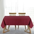 thumbnail image 6 of Litake Tablecloths for Rectangle Tables Waterproof Stain Resistant Checkered Table Cloth Cover Protector for Dining Kitchen Outdoor Tabletop 60"x102" Burgundy, 6 of 6