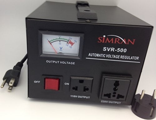 1500 WATT Grey Simran AR-1500 Power Converter Regulator Stabilizer Voltage Transformer