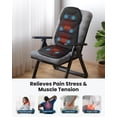 thumbnail image 4 of Cojín de Masaje COMFIER Negro con 8 Nodos y 5 Modos, Almohadilla Ajustable con Calor para Silla de O, 4 of 7