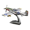 thumbnail image 1 of Simulación 1:48 Modelo de avión P51 Modelo en miniatura Juguetes Adorno Recuerdo con base verde, 1 of 9