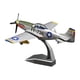 thumbnail image 1 of Modelo de caza P51 de aleación a escala 1:48, adorno de recuerdo de modelo de caza retro con base para verde, 1 of 9