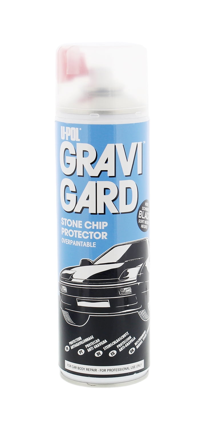 UPOL 0731 GraviGard Stone Chip Protector Overpaintable, Black, .5L