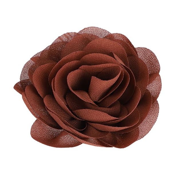 Advancent Collar de perro flores gasa perla hermosa apariencia gato pajarita banda elástica suministros para mascotas decoración del cuello Decoración chocolate