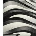 thumbnail image 4 of 2â€™ x 10â€™ Black and Gray Abstract Marble Runner Rug, 4 of 7