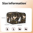 thumbnail image 5 of Daiia Bones And Leaves Pattern 4 slice Toaster Cover, Toaster Appliance Dust-proof Cover For Kitchen Small Appliance Dust Cover and Fingerprint Protection, 5 of 7