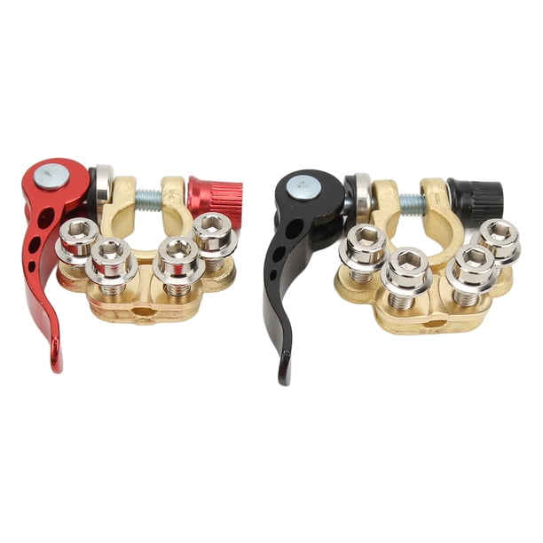 Conector Terminal Batería 4 Vías De Latón - Positivo/negativo, Desconexión Rápida, Para Coches, Barcos, Camiones