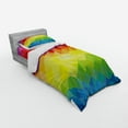 thumbnail image 3 of Ambesonne Geometric Bedding Set 4 Pcs, Triangle Daimond, Queen, Multicolor, 3 of 3