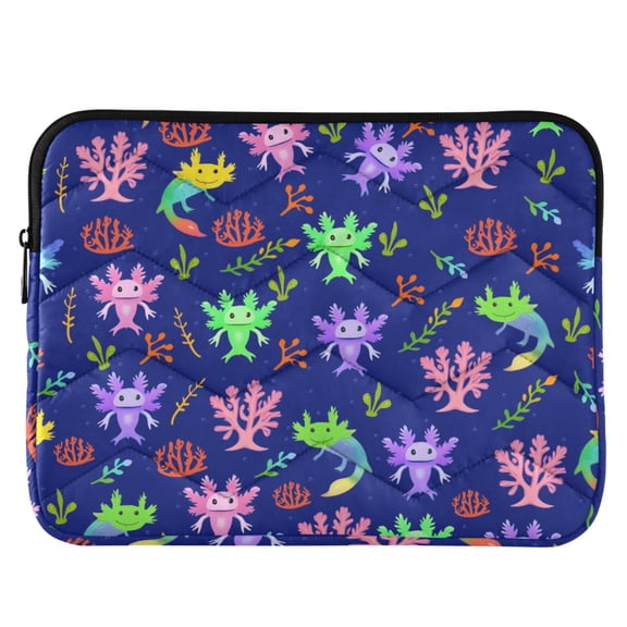 ALAZA Cute Axolotls Pattern Laptop Sleeve Case for 13-14 Inch Computer Cover Bag Medium