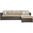 thumbnail image 2 of Serta Section de Rangement en Osier Laguna avec Coussins en Brun, 2 of 9