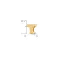 thumbnail image 3 of Initial Letter T Charm .925 Sterling Silver & Gold Plated Reflection Beads - QRS468TGP, 3 of 5