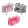 thumbnail image 3 of Bearachild Portalápices de escritorio: cajón de buena ventilación hecho en hierro, caja de almacenamiento con revestimiento resistente al Carpetas de archivos Rosa roja, 3 of 6