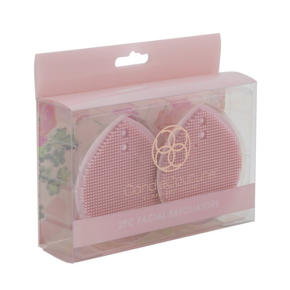 Candie Couture 2PC Soft Facial Exfoliators for All Skin Types - Pink