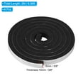 thumbnail image 2 of Uxcell Weather Stripping for Doors, 4 Rolls 5/8" W x 3/8" T Foam Seal Tape Insulation Strip Black(6.56 Ft Length), 2 of 5