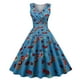 thumbnail image 1 of WILLBEST Vestidos con Curvas para Mujer Vestido Vintage con Cuello En V y Estampado Sexy sin Mangas para Cena Formal Chica, 1 of 3