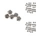 thumbnail image 2 of 50Pcs Decoración de Joyas Rose Spacer Beads Aleación Decorativas Plata Antigua, 2 of 8