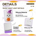 thumbnail image 6 of PoyoKee Halloween Decorations - Glowing Ghost Pumpkin Lamp, Halloween Witch Hat Ghost Night Light, Desk Lamp for Party Home Book Shelf Indoor Decor, 6 of 9