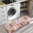 thumbnail image 3 of Poodle Dog and Flower Floral Kitchen Rug Mat,Kitchen Runner Rugs Non Skid Washable,Decorative Kitchen Floor Mats for Kitchen,Sink,Laundry,17"x47.2", 3 of 7
