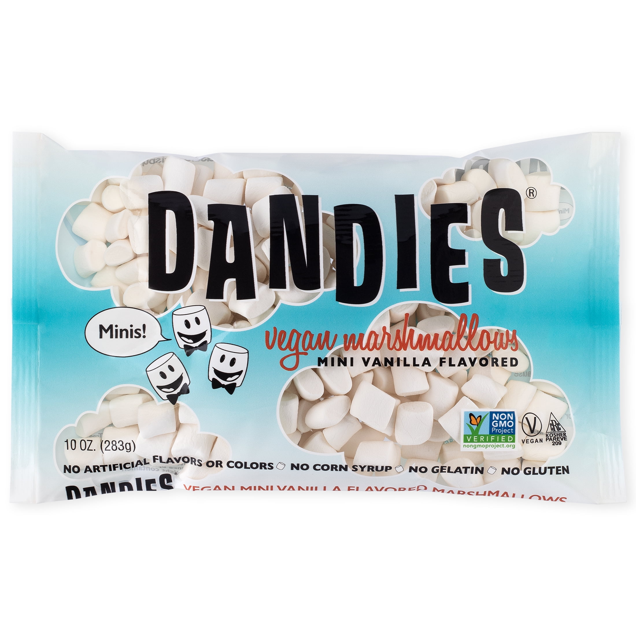 Dandies, Vegan Mini Marshmallows, Vanilla, 10 oz