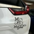 thumbnail image 3 of Let Go and Let God Vinyl Decals, Faith Religious Car Stickers, Bible Verse Quote Car Window Bumper Sticker, Transparent5X5inch, 3 of 3