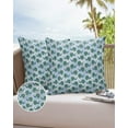 thumbnail image 6 of Pack of 2 Outdoor Pillow Covers, Beautifu Peacock Pattern Waterproof Square Throw Pillowcase Cushion Decorative Pillow Covers for Couch Patio Tent, 24x24 in, 6 of 6