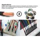 thumbnail image 4 of California Jos 40 Pcs 20 Cm (8 Pulgadas) Cables De Puente Para Placa De Pruebas Longitud Opcional Cable Dupont Kit Surtido Cables De Cinta Multicolores Macho A Macho, 4 of 4