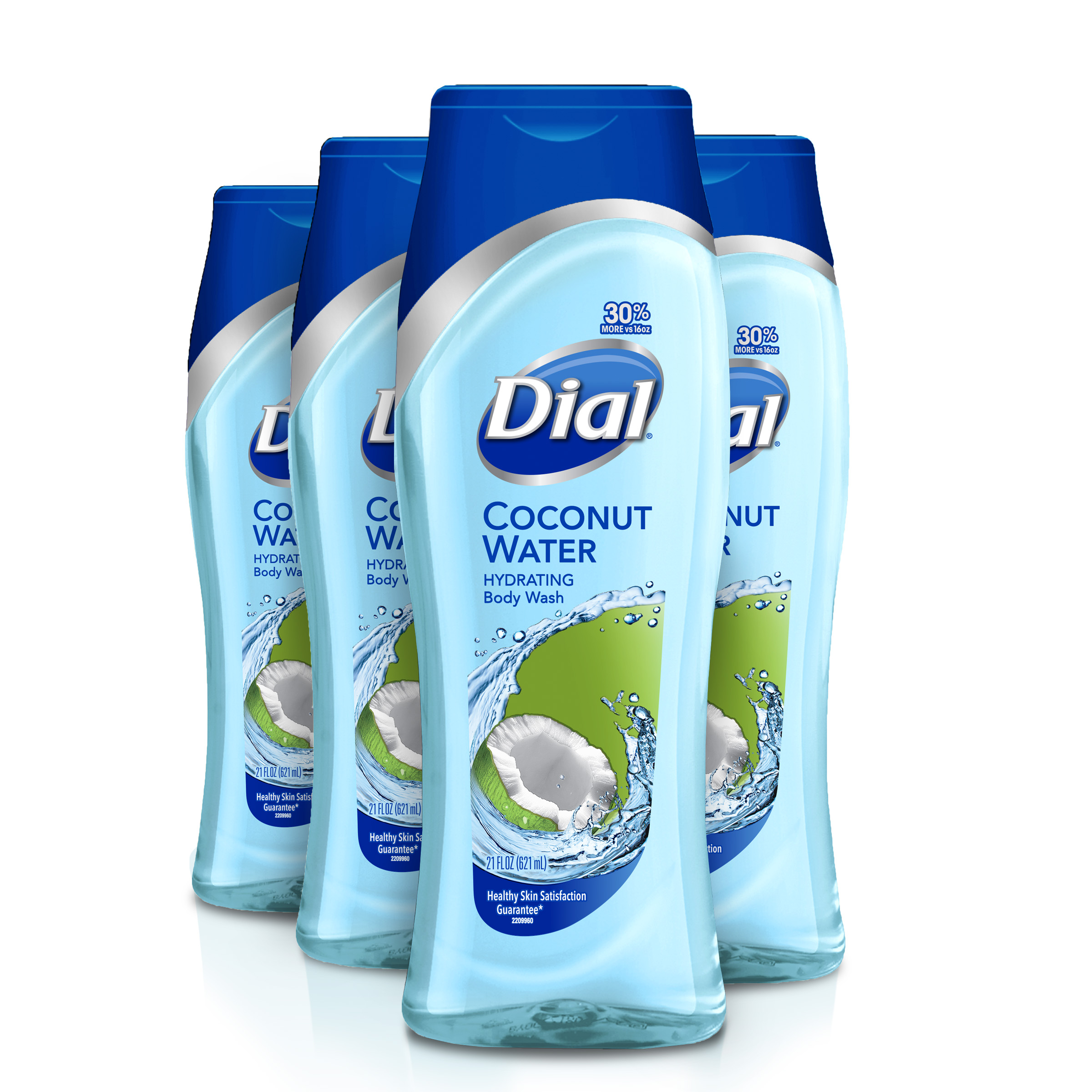 Dial Body Wash, Coconut Water, 21 Ounce (Pack of 4)