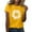 Yellow, variant on Bibifish Womens Tees Bright Sunflower Graphic Printed Short Sleeve Crew Neck Tshirts Plus Size Girl Casual T-Shirts