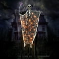 thumbnail image 4 of LED Light Up Hanging Ghost Decoration for Outdoor Indoor, Halloween Skeleton Prop with Multi-Color Glow for Patio Garden Party Decor(Orange), 4 of 6