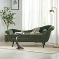 thumbnail image 2 of Noble House Xane Indoor Fabric Chaise Lounge With Bolster Pillow, Sage Green, 2 of 8
