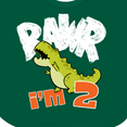 thumbnail image 4 of Inktastic RAWR I'm 2 Baby Tyranosaurus Rex Boys or Girls Baby Bib, 4 of 4