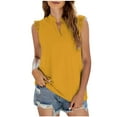 thumbnail image 2 of CQONEPT Women's Tank Blouses Lace Sleeveless V Neck Palazzo Tshirt Tops Summer Fashion Going Out Clothes Tee Yellow 2XL, 2 of 6
