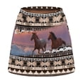thumbnail image 5 of KEIAHUAN Western Horse Tennis Skirt for Women Breathable Elastic Golf Skirts for Women Stylish Lightweight Golf Clothes for Womens Athletic Skirt with Shorts Pocket, 5 of 7