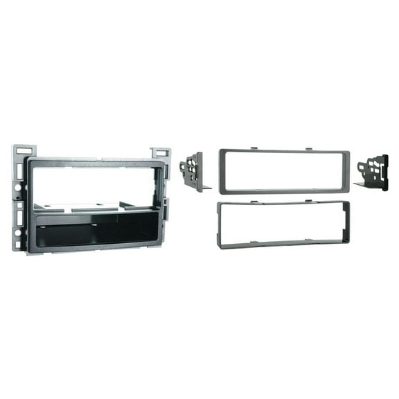 Metra 99-3302S Aftermarket Single DIN Radio Installation Kit For General Motors 2005-2012 (Silver)