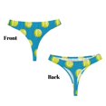thumbnail image 3 of Balery Ball Tennis Tangas de Algodón para Mujer con Estampado – Ropa Interior Sexy, Transpirable, G-string-XX-Large, 3 of 6