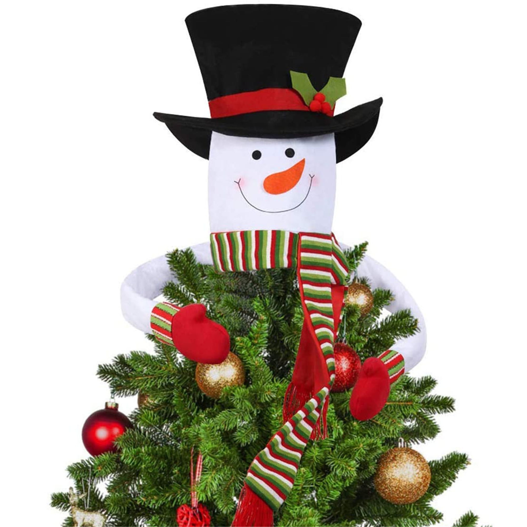 Aunavey Santa Tree Topper Large Christmas Tree Topper Santa Hugger Xmas