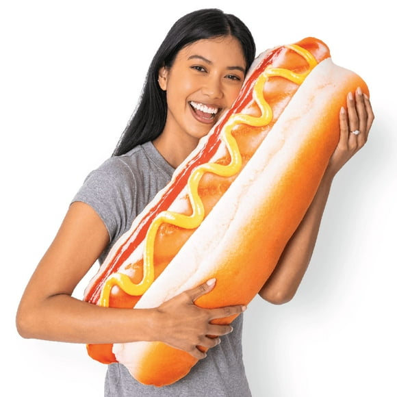 Throw Pillow Much Comfort 30 3D Supreme Hot Dog para decoración del hogar