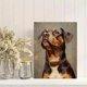 thumbnail image 2 of Qisvanset Framed Canvas Wall Art 12x16 Inch Vintage Boxer Dog Regal Farmhouse Pet Art, 2 of 5