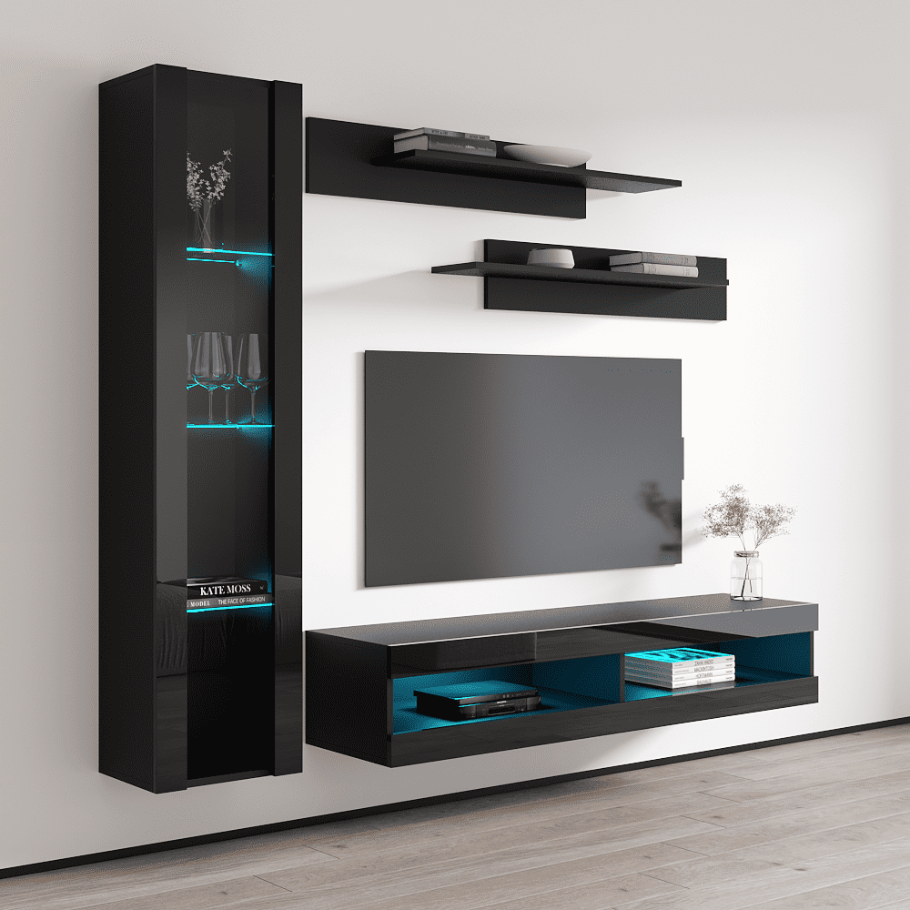 Fly G2 34TV Wall Mounted Floating Modern Entertainment Center