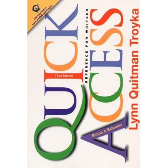 Pre-Owned Simon & Schuster Quick Access Reference for Writers Paperback
