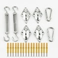 thumbnail image 1 of RuiJiao Stainless Steel Hardware Kit for Four Corners Shade Sail Installation, Premium Outdoor Canopy Accessories with Rust-Proof Design, Complete Mounting Set for Patio Garden Exclusive, 1 of 5