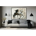 thumbnail image 6 of Horse Oil Painting Brown And White Horse Canvas Art Framed Horse Picture Wall Art For Livingroom Bedroom Office, 6 of 7