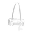 thumbnail image 2 of Bolso de axila, cartera, monedero, multifunción, moderno, con asa superior y colgante de lazo. Blanco, 2 of 9
