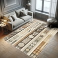 thumbnail image 5 of Ambesonne Southwestern Decorative Rug Carpet, Brown Earthy Colors, 2' 5" x 5', Chocolate Ecru Taupe, 5 of 5