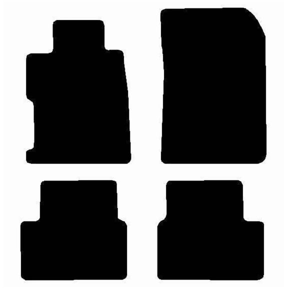 Auto Mats and Accessories 4 Piece Set Custom Carpeted Floor Mats Compatible with 2013-2022 Acura ILX (Black) Made in the USA